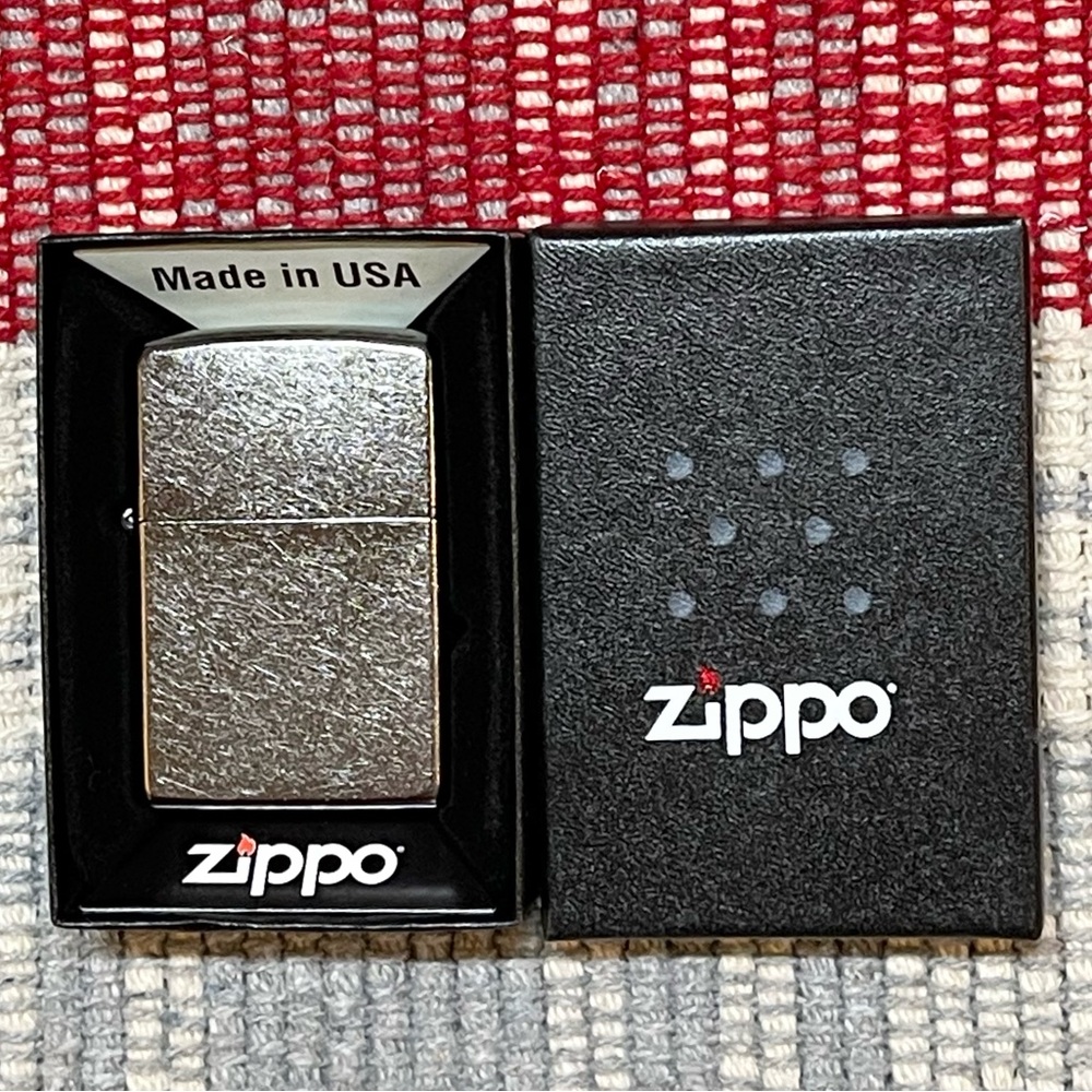 🆕 Zippo 207 Regular Street Chrome Silver Refillable Lighter